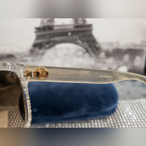 GUCCI Acetate Glitter Sunglasses Full Inclusion - Picture 7 of 11